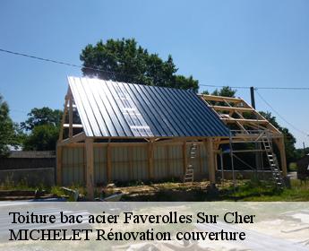 Toiture bac acier  faverolles-sur-cher-41400 MICHELET Rénovation couverture