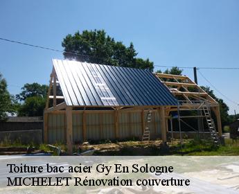 Toiture bac acier  gy-en-sologne-41230 MICHELET Rénovation couverture