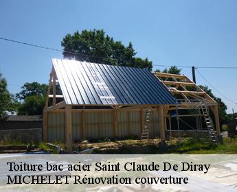 Toiture bac acier  saint-claude-de-diray-41350 MICHELET Rénovation couverture