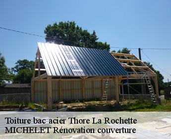 Toiture bac acier  thore-la-rochette-41100 MICHELET Rénovation couverture