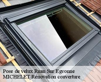 Pose de velux  ruan-sur-egvonne-41270 MICHELET Rénovation couverture