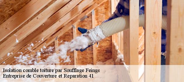 Isolation comble toiture par Soufflage  feings-41120 Entreprise de Couverture et Reparation 41