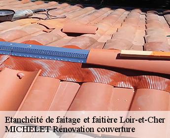 Etanchéité de faitage et faitière 41 Loir-et-Cher  MICHELET Rénovation couverture